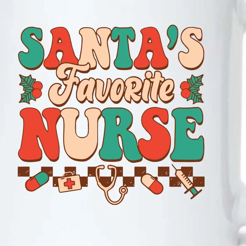 Christmas Gift For SantaS Favorite Nurse Christmas SantaS Black Color Changing Mug