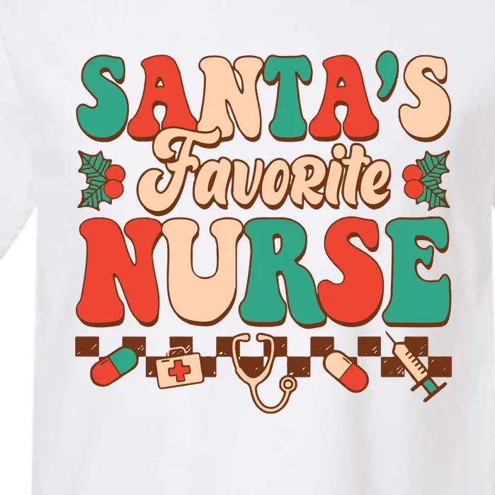 Christmas Gift For SantaS Favorite Nurse Christmas SantaS Garment-Dyed Heavyweight T-Shirt