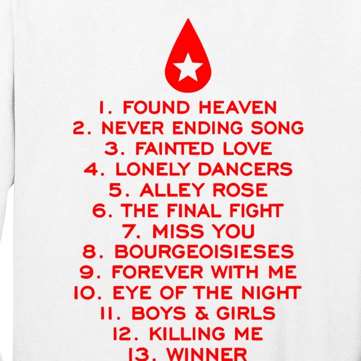 Conan Gray Found Heaven Tracklist Long Sleeve Shirt