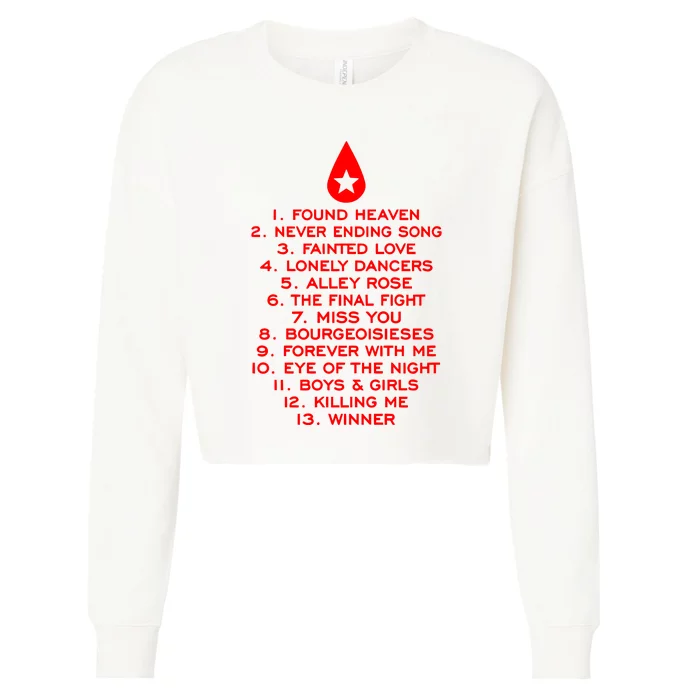 Conan Gray Found Heaven Tracklist Cropped Pullover Crew