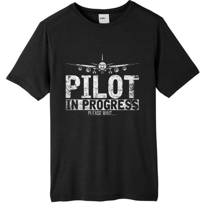 Copilot Gift Flight Pilot In Progress Future Pilot ChromaSoft Performance T-Shirt