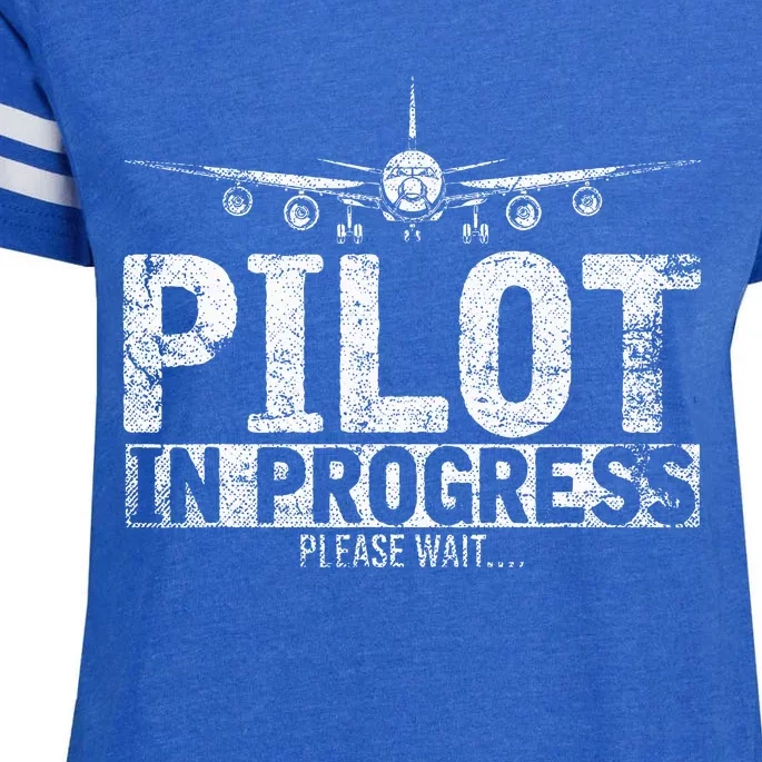 Copilot Gift Flight Pilot In Progress Future Pilot Enza Ladies Jersey Football T-Shirt