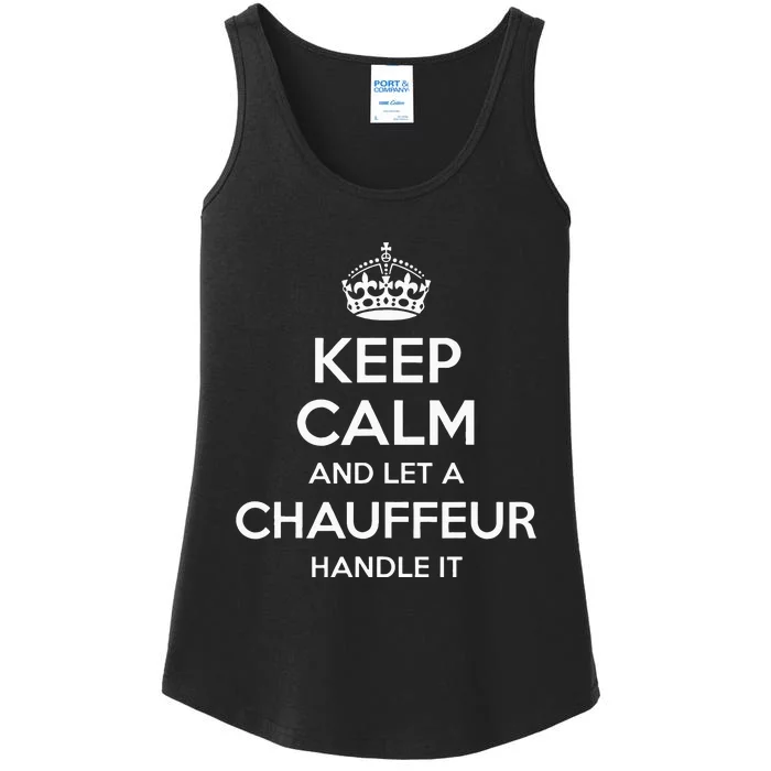 CHAUFFEUR Gift Funny Job Title Profession Birthday Work Idea Ladies Essential Tank