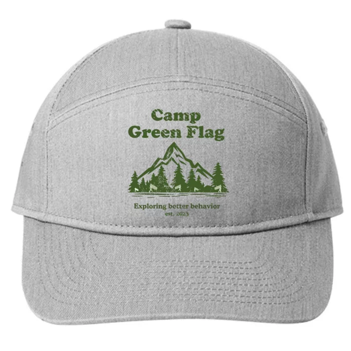 Camp Green Flag Exploring Better Behavior Est 2023 7-Panel Snapback Hat