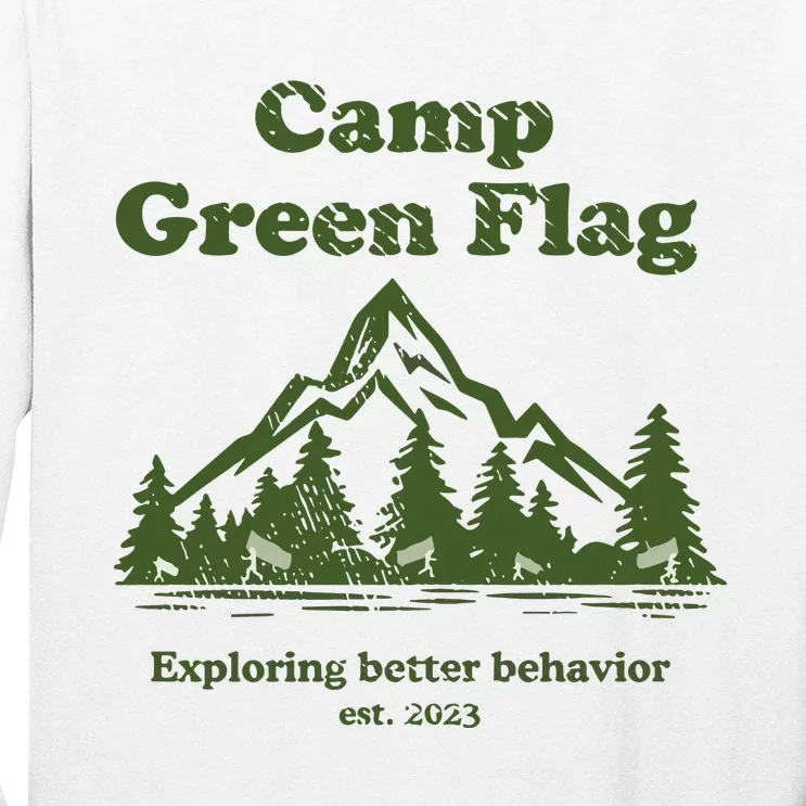 Camp Green Flag Exploring Better Behavior Est 2023 Long Sleeve Shirt