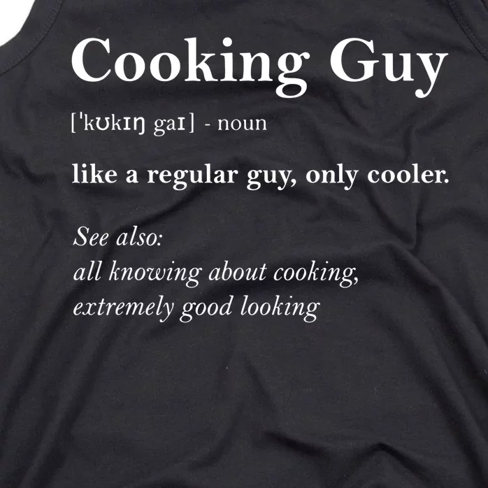 Cooking Guy Funny Definition Tank Top