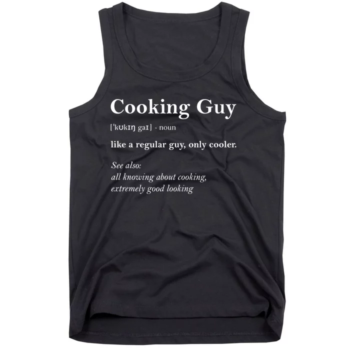 Cooking Guy Funny Definition Tank Top