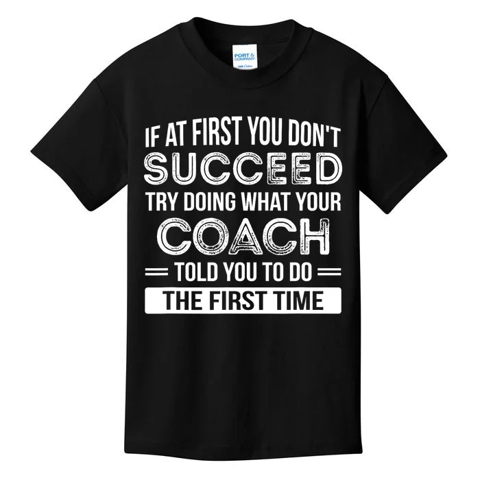 Coach Gift Funny Appreciation Kids T-Shirt