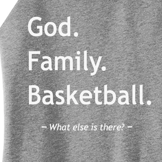 Christian God Family Basketball Jesus Christ Christianity Women’s Perfect Tri Rocker Tank