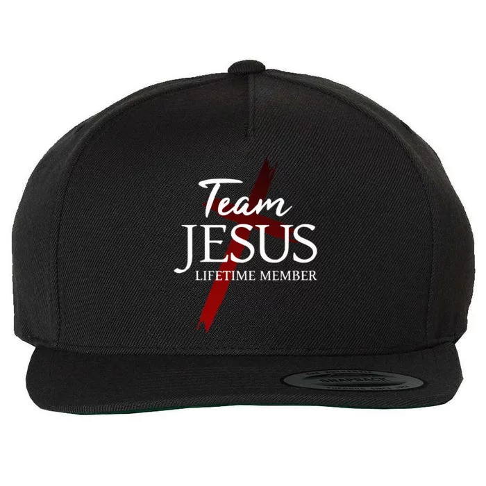 Christian God Faith Lifetime Member Team Jesus Wool Snapback Cap