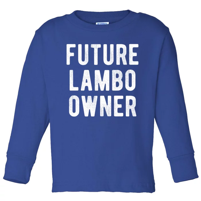 Cryptocurrency Gift Future Lambo Owner Funny Bitcoin Meaningful Gift Toddler Long Sleeve Shirt