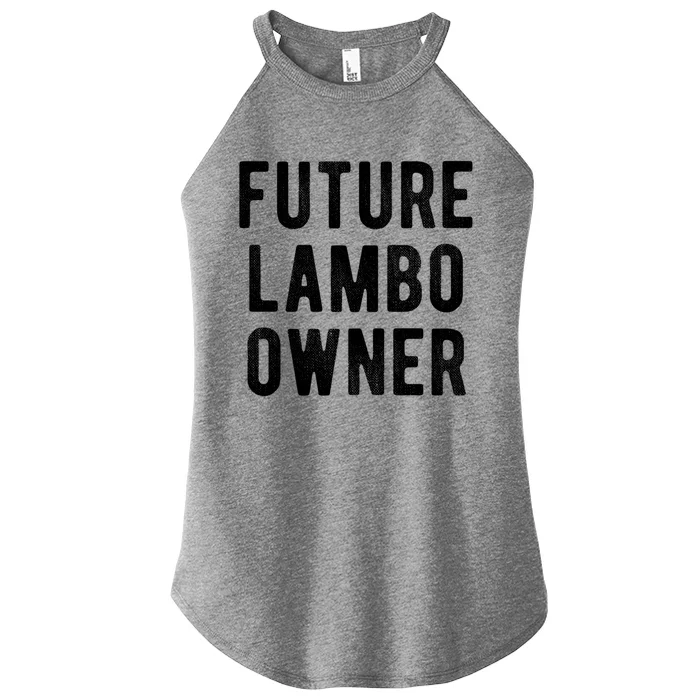 Cryptocurrency Gift Future Lambo Owner Funny Bitcoin Meaningful Gift Women’s Perfect Tri Rocker Tank