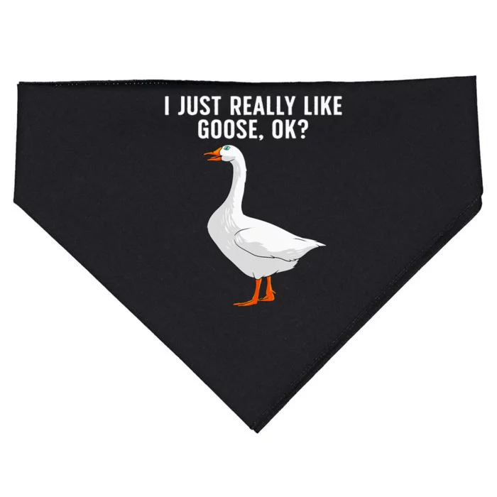 Cute Goose For Men Women Waterfowl Bird Goose Lover USA-Made Doggie Bandana