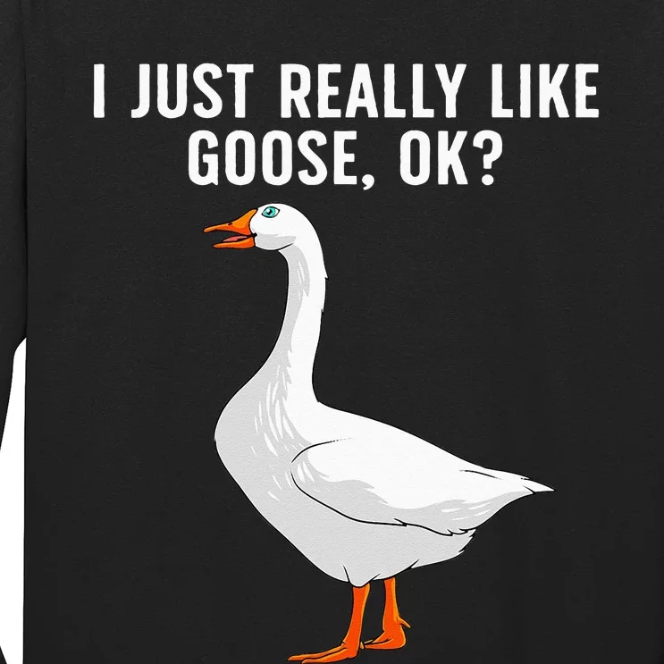 Cute Goose For Men Women Waterfowl Bird Goose Lover Long Sleeve Shirt