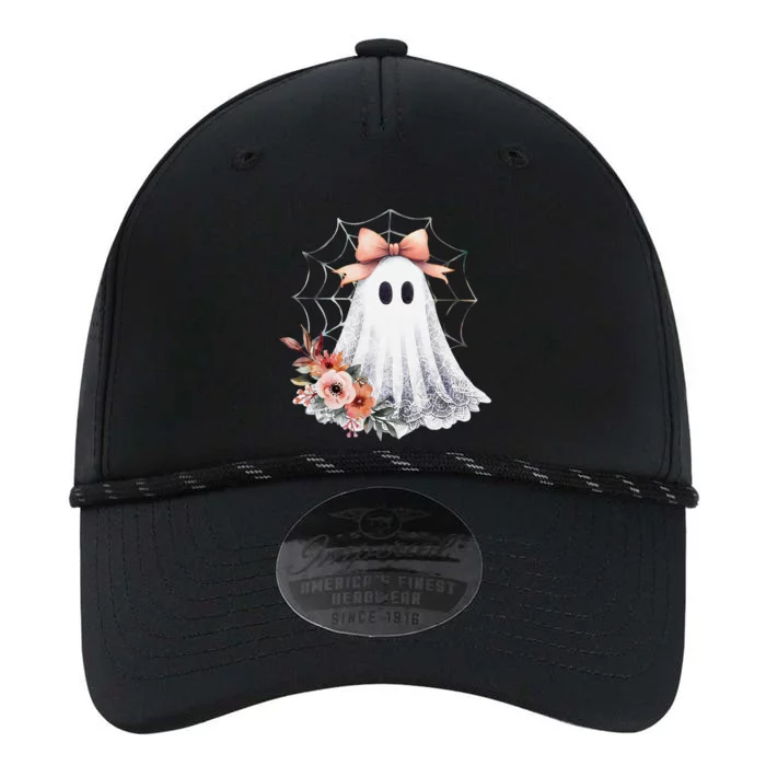 Cute Ghost Floral Coquette Halloween Lace Ghost Women Performance The Dyno Cap