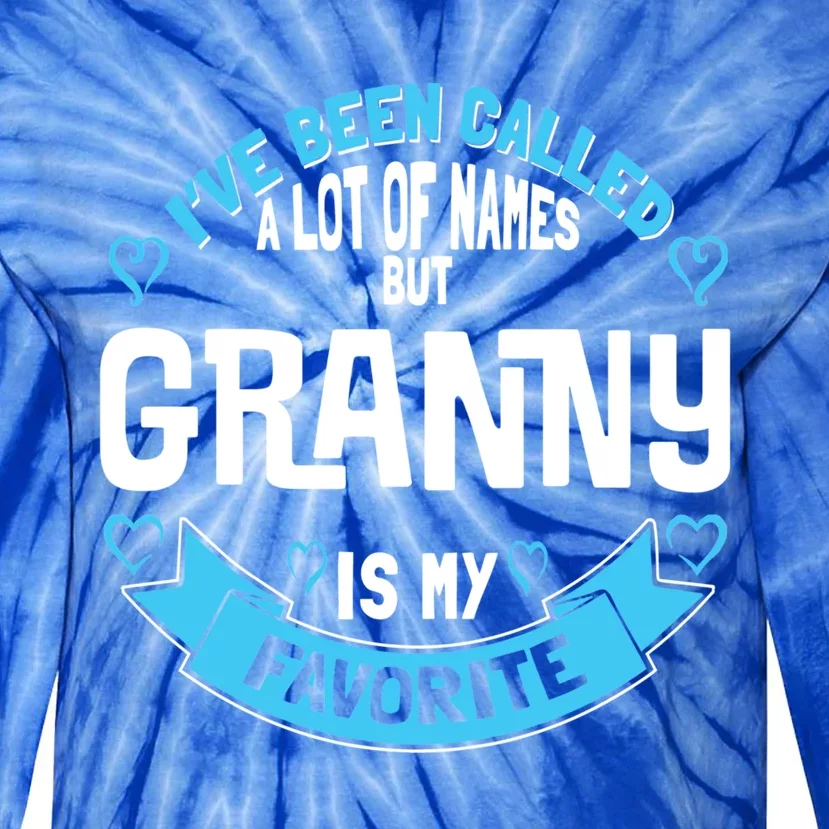 Cute Granny For Grandmother Gift For Granny! Gift Tie-Dye Long Sleeve Shirt