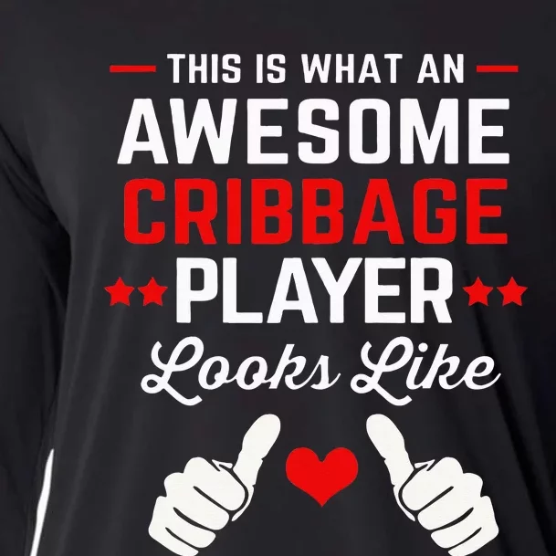 Card Game Funny Cribbage Cooling Performance Long Sleeve Crew