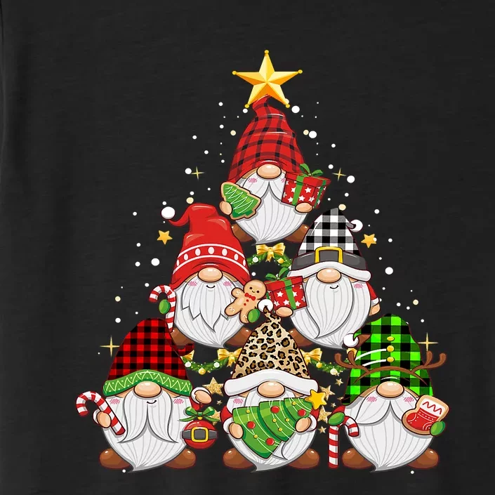 Christmas Gnome Funny Matching Family Pajamas Gnome Tree Xmas ChromaSoft Performance T-Shirt