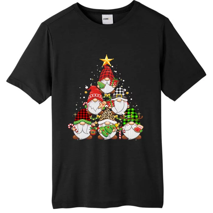 Christmas Gnome Funny Matching Family Pajamas Gnome Tree Xmas ChromaSoft Performance T-Shirt