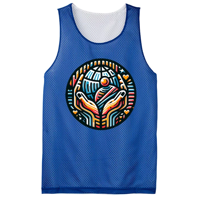 Cute Graphic For World Refugee Day Gift Mesh Reversible Basketball Jersey Tank