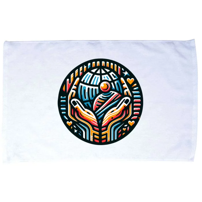 Cute Graphic For World Refugee Day Gift Microfiber Hand Towel