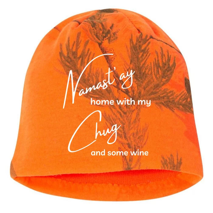 Chug Gift Funny Namastay For Yoga And Dog Lovers Gift Kati - Camo Knit Beanie