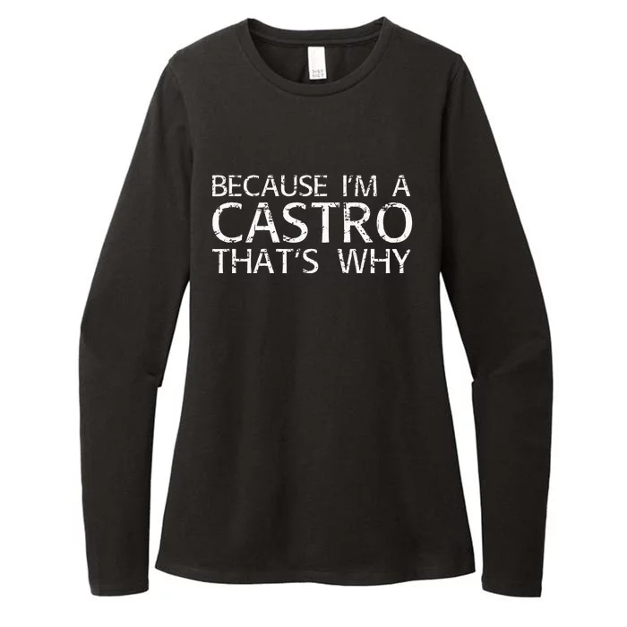 Castro Gift Funny Surname Family Tree Birthday Reunion Idea Womens CVC Long Sleeve Shirt