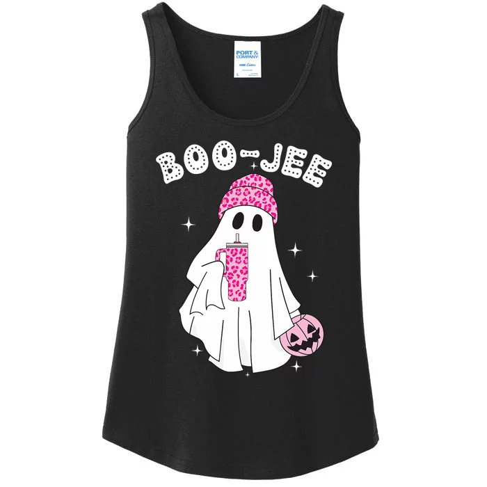 Cute Ghost Funny Halloween Boujee Boo Jee Ladies Essential Tank