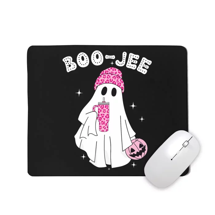 Cute Ghost Funny Halloween Boujee Boo Jee Mousepad