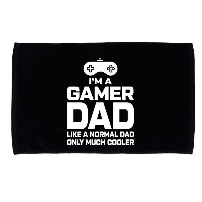 Cool Gaming Fathers Day Im A Dad Gamer Cool Gift Gamer Dad Gift Microfiber Hand Towel