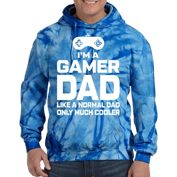 Cool Gaming Fathers Day Im A Dad Gamer Cool Gift Gamer Dad Gift Tie Dye Hoodie