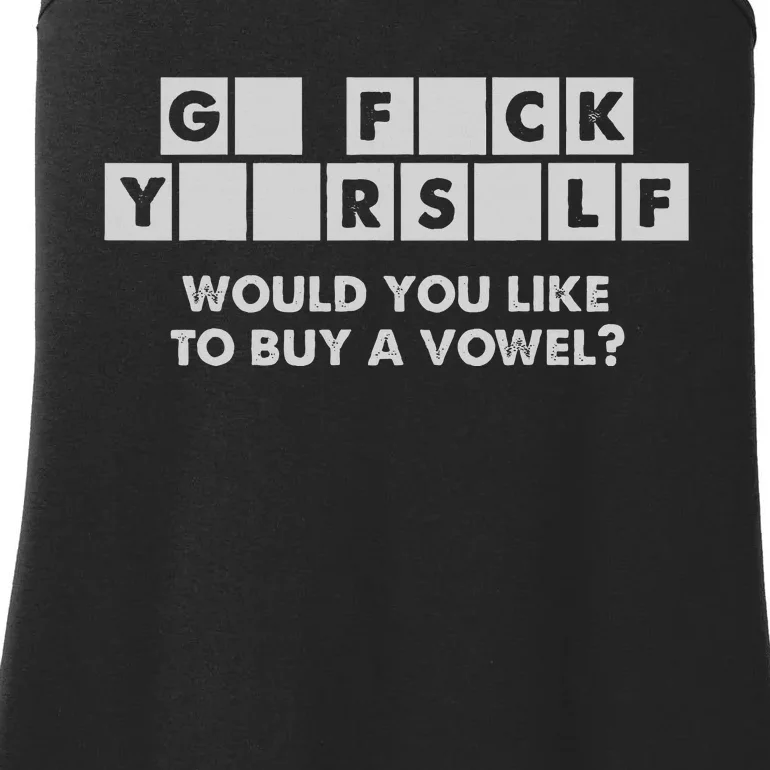 Crossword Go F Yourself Would You Like To Buy A Vowel Ladies Essential Tank