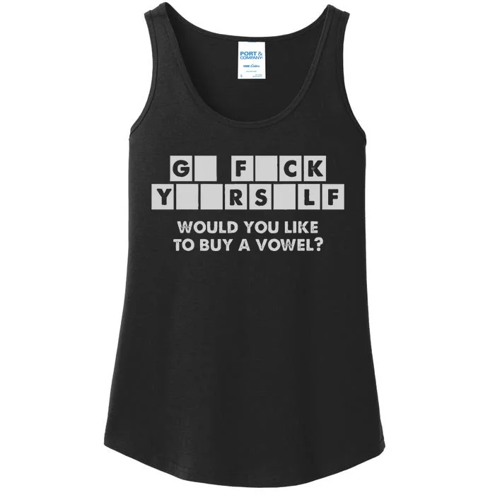 Crossword Go F Yourself Would You Like To Buy A Vowel Ladies Essential Tank