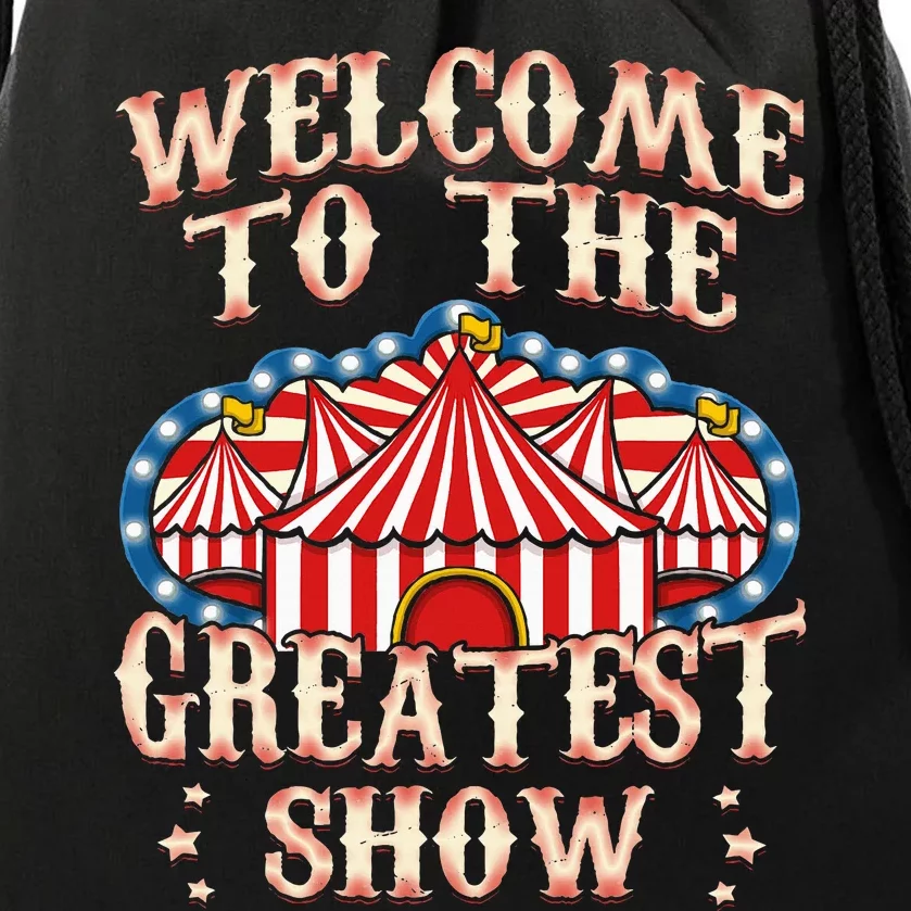 Circus Gifts For Party Ringmaster Carnival Strongman Tamer Drawstring Bag