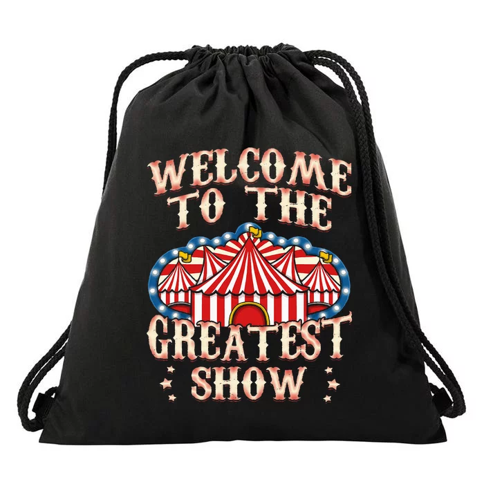 Circus Gifts For Party Ringmaster Carnival Strongman Tamer Drawstring Bag