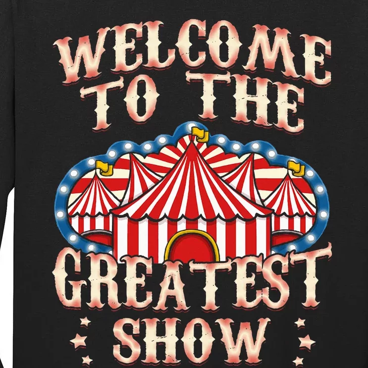 Circus Gifts For Party Ringmaster Carnival Strongman Tamer Tall Long Sleeve T-Shirt