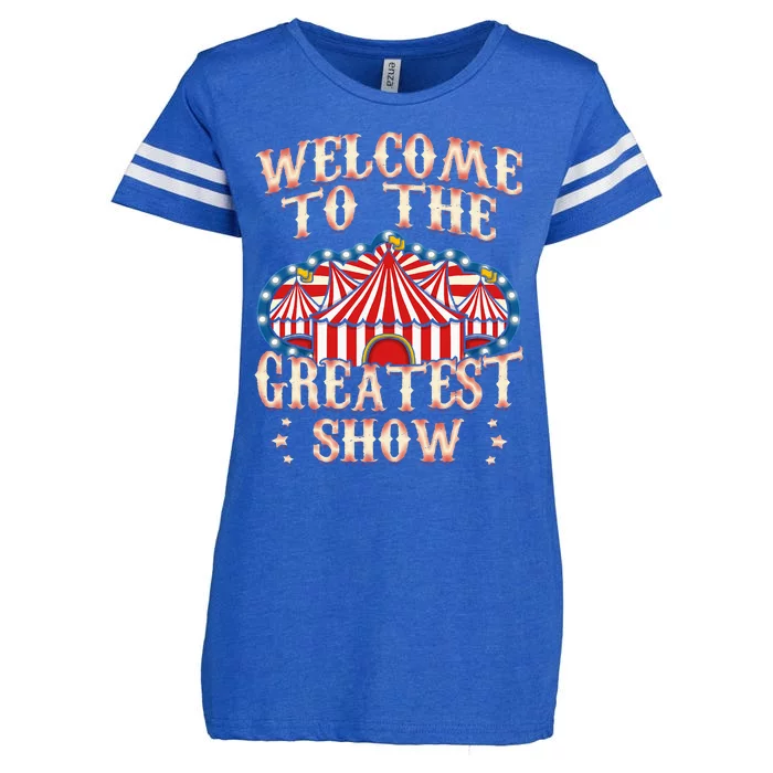 Circus Gifts For Party Ringmaster Carnival Strongman Tamer Enza Ladies Jersey Football T-Shirt