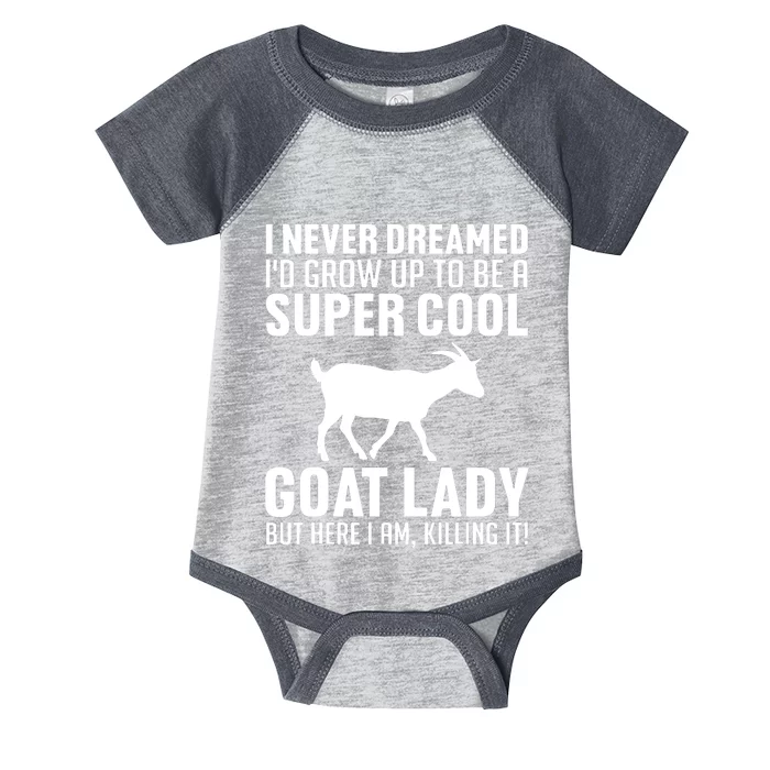 Cool Goats For Women Girl Goat Whisperer Pygmy Goat Animal Infant Baby Jersey Bodysuit