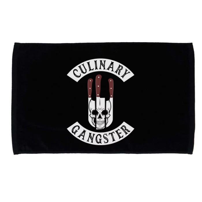 Culinary Gangster For Cooking Lovers And Chefs Funny Meaningful Gift Microfiber Hand Towel