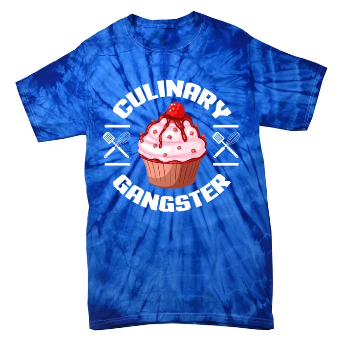 Culinary Gangster Funny Baking Baker Cupcake Funny Gift Tie-Dye T-Shirt