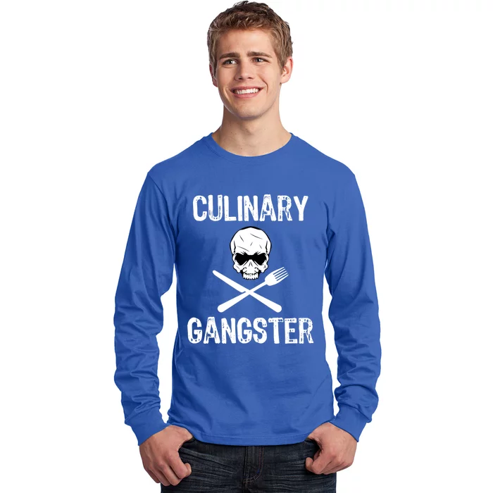 Culinary Gangster Funny Cooking Chef Gift Long Sleeve Shirt