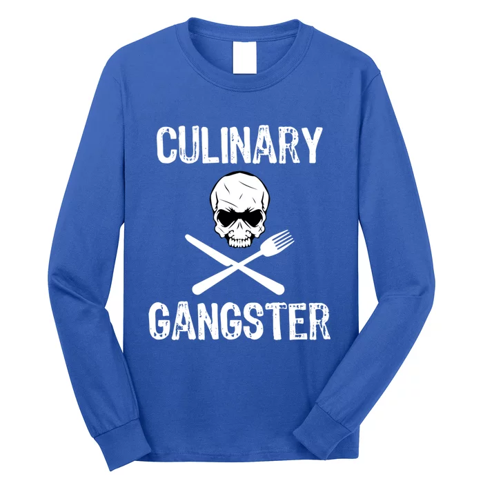 Culinary Gangster Funny Cooking Chef Gift Long Sleeve Shirt