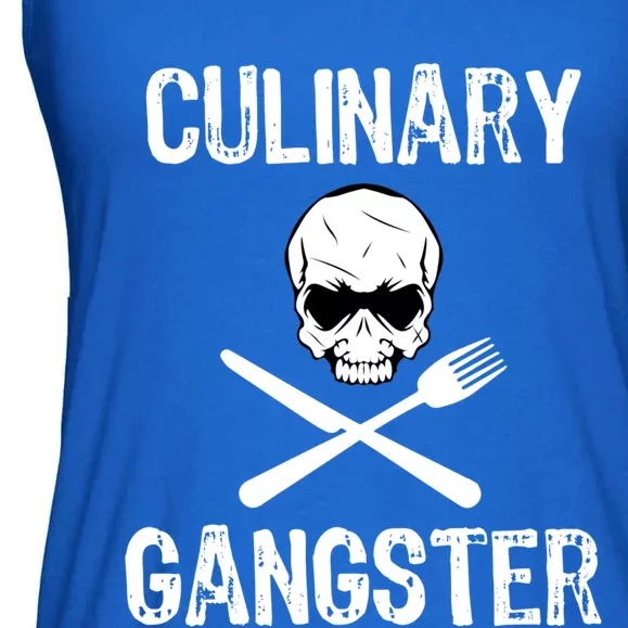 Culinary Gangster Funny Cooking Chef Gift Ladies Essential Flowy Tank