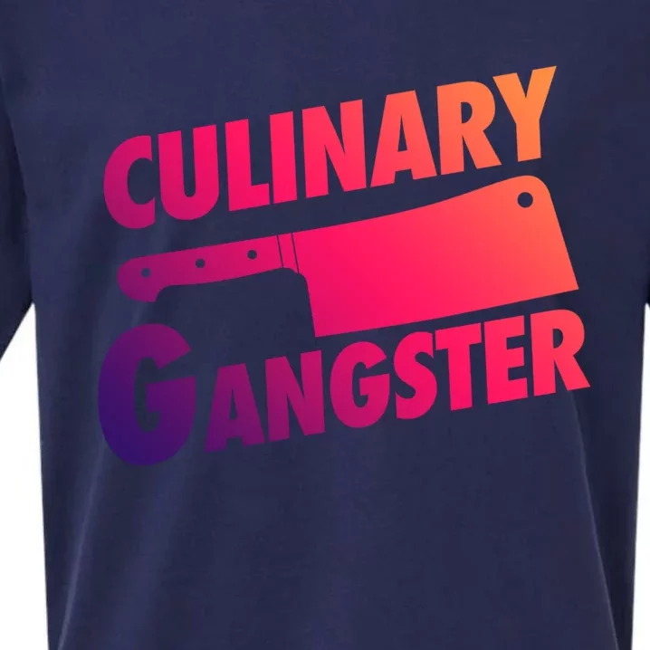 Culinary Gangster Funny Cooking Culinary Gangster Cool Gift Sueded Cloud Jersey T-Shirt