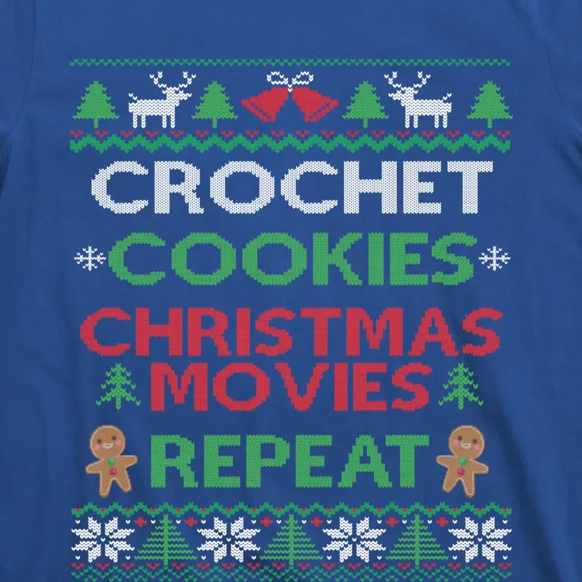 Crochet Gift Funny Crocheting Lover Ugly Christmas Pajama Cute Gift T-Shirt