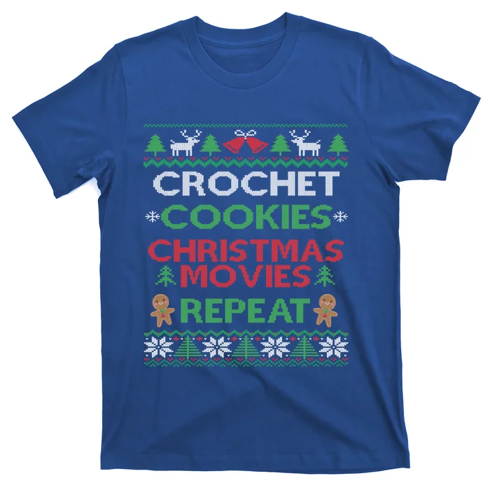 Crochet Gift Funny Crocheting Lover Ugly Christmas Pajama Cute Gift T-Shirt