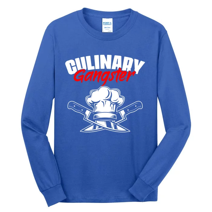 Culinary Gangster Funny Professional Cooking For A Chef Fan Cute Gift Tall Long Sleeve T-Shirt