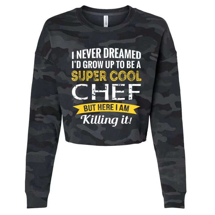 Chef Gifts Funny Cropped Pullover Crew