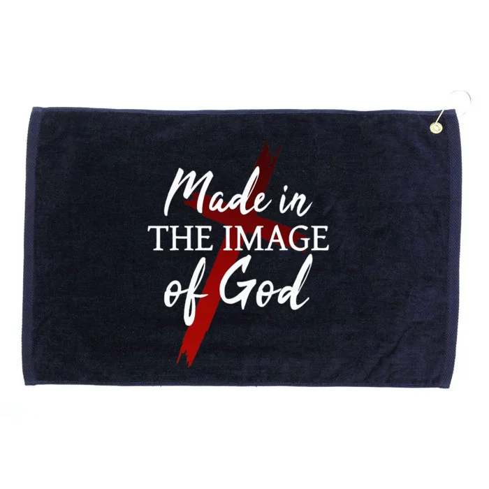 Christians God Faith Jesus Made In The Image Of God Grommeted Golf Towel