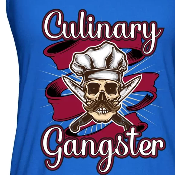 Culinary Gangster Funny Restaurant Cook Chef Gift Ladies Essential Flowy Tank